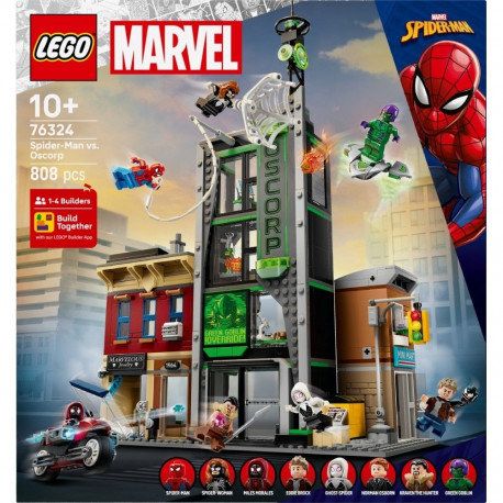 Klocki super heroes 76324 spider-man i oscorp