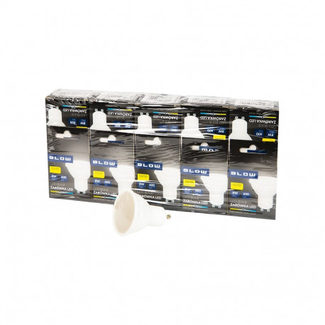 87-438# LED-lamp GU10 8W 230V neutraalne, 10 tk
