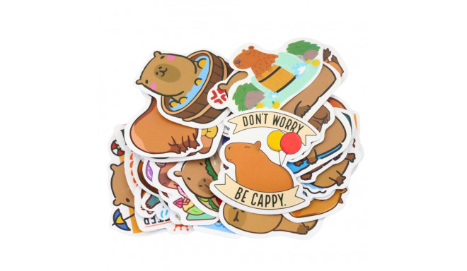 komplekt kapibara erinevad mustrid matid kleebised 50tk