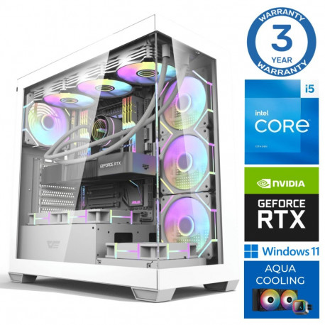 INTOP AQUA i5-14400F 64GB DDR5 1TB SSD M.2 NVME RTX5050 8GB WIN11