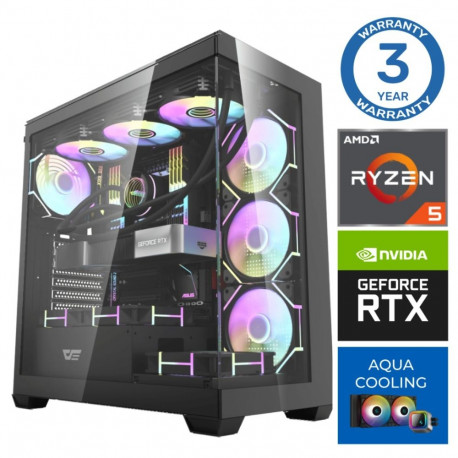 INTOP AQUA Ryzen 5 7600X 64GB DDR5 1TB SSD M.2 NVME RTX5050 8GB no-OS