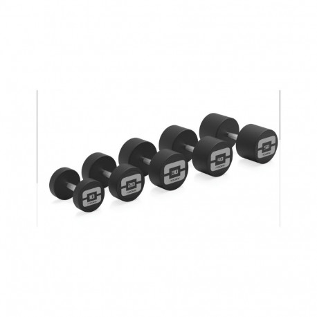 Rubber coated dumbbell TOORX PRO MGP 10kg