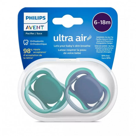 Philips Avent māneklītis Ultra Air  6-18M (2 gab)  zēniem SCF085/31