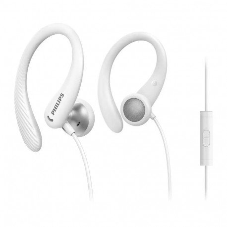 Philips In-ear sports headphones with mic TAA1105WT/00  5-mm drivers/open-back  Earhook  White
