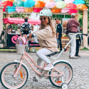 Kask M dla dzieci 3-7 lat HEART BIKE - SUN BABY z lampką LED miętowy