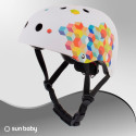 Kask M dla dzieci 3-7 lat TRACKER - SUN BABY z lampką LED cubic biały