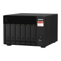 Network Attached Storage - QNAP TS-673A NAS Tower Ryzen V1500B 8GB DDR4 0TB Black
