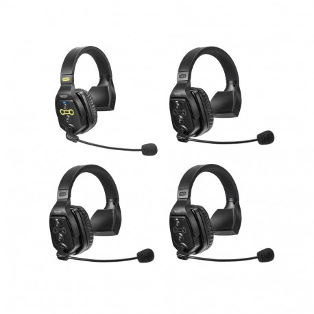 Wireless Headphone System - Saramonic WiTalk WT4S Full-Duplex 400m Range 4 Headsets