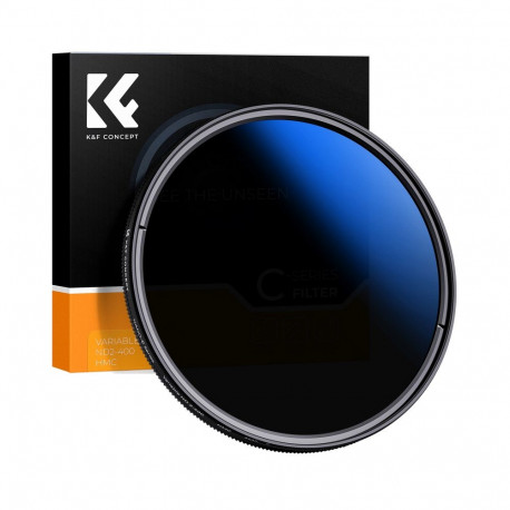 Camera Filter - K&F Concept Nano-C HMC Fader ND2-400 72mm Adjustable