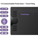 Graphics Tablet - HUION HS610 254x158.8mm, 8192 Pressure Levels, 12 Hotkeys