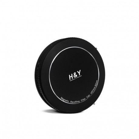 Camera Accessory - H&Y Revoring Magnetic Aluminum Lids 58-77 mm Matte Black