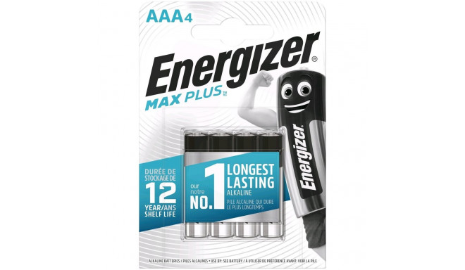 Battery - Energizer LR03 AAA Max Plus Alkaline 1.5V 4 Pack