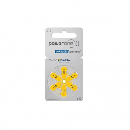 Hearing Aid Battery - VARTA Power One 10 1.4V 6-pack