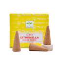 Incense Cone - Satya Citronella 12 Cones with Stand, Fresh Lemon Scent