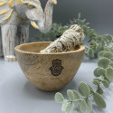 Ritual Bowl - Hamsa Ancient Wisdom 12x7 cm Mango Wood