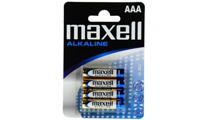 Alkaline Battery - Maxell LR-03 AAA 4-Pack 1.5V Single-use