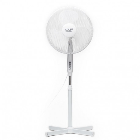 Ventilaator põrandale 40cm AD7305, 45W, 3 kiirust, pöörlev, kõrgusreguleeritav, valge