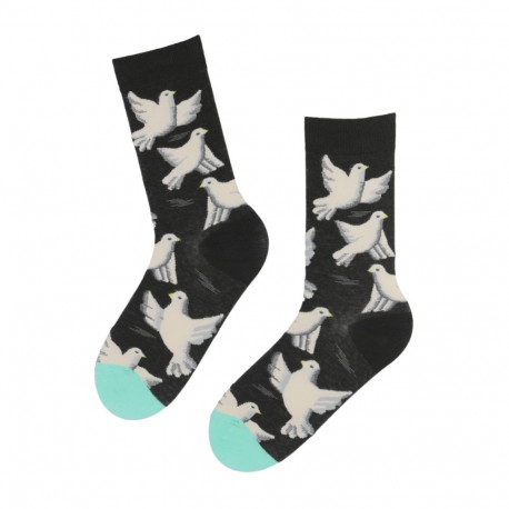 SOKISAHTEL PIGEON valgete tuvidega puuvillased sokid meestele 446