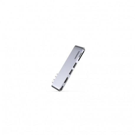Ugreen 80856 laptop dock/port replicator 2 x USB 3.2 Gen 2 (3.1 Gen 2) Type-C Aluminium