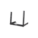Intellinet 19&quot; Network Rack, Open Frame (Desktop), 12U, Black, Flatpack, Max 10kg