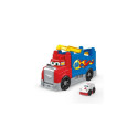 MEGA BLOKS Build &amp; Race Rig Fisher-Price Toy Blocks with Sounds (16 Pieces) for Toddler