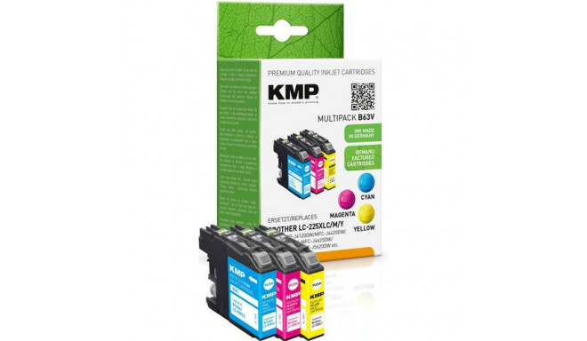 KMP B63V ink cartridge 3 pc(s) Compatible High (XL) Yield Cyan, Magenta, Yellow