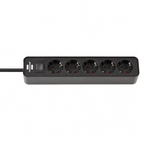 Brennenstuhl 1153250000 power extension 1.5 m 5 AC outlet(s) Indoor Black