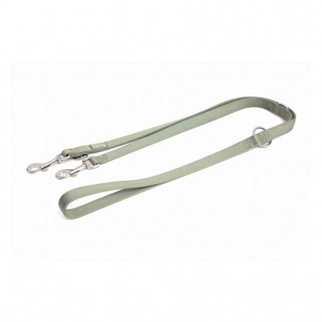 Freedog sage green nylon training belt for dogs 2x200cm