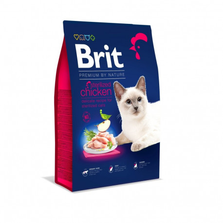 Brit Premium Cat Sterilized Chicken cat food 8kg