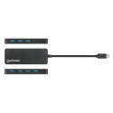 "MANHATTAN 7-Port USB Hub C-Stecker A-Buchse 5Gbit/s schwar"