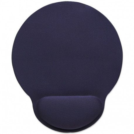 "MANHATTAN Mauspad Schaumstoff mit Handballenauflage blau"