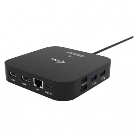 "I-TEC USB-C Dual HDMI DS 2x HDMI 1x GLAN 2x USB-A 3.2 2x USB 2.0 1x USB-C Gen2 1x USB-C"