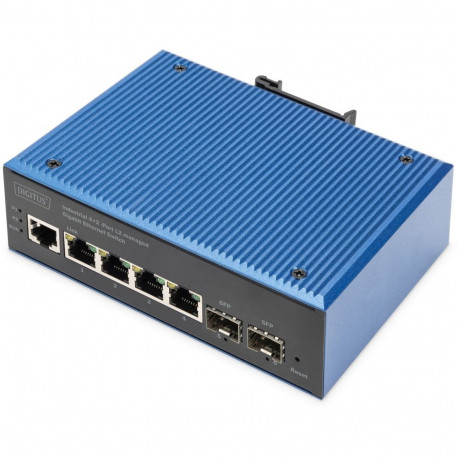 "Digitus 4+2P Industrial Gigabit Ethernet Switch L2 managed"