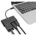 "USB-C Grafik-Adapter DIGITUS Display Port/HDMI/VGA"