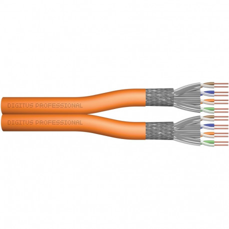 "Digitus Patchkabel CAT7a S/FTP LSZH 500m Verlegekabel Orange"
