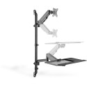 "Digitus DA-90372 Flexibler Steh-/ Sitz-Arbeitsplatz zur Wandmontage"