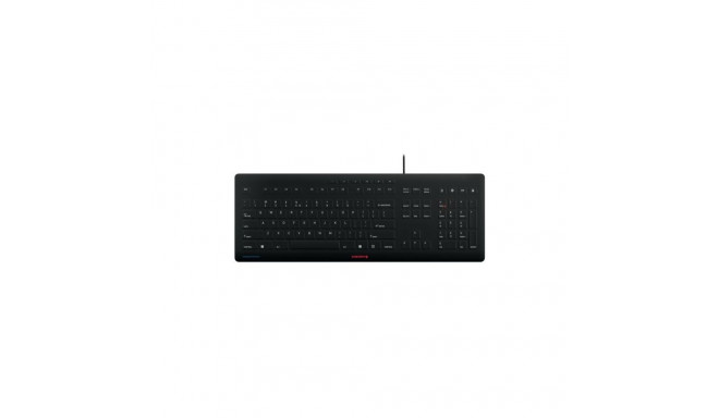 "CHERRY STREAM PROTECT KEYBOARD Corded US-Layout schwarz"