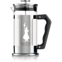 "Bialetti Preziosa French-Press - Kaffee- und Teebereiter - silber/schwarz - Edelstahl/Glas - 1l"