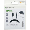 "4smarts Ladekabel Micorosft Surface Connect zu USB Typ-C 5A 1m black"