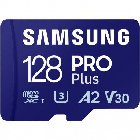 Samsung mälukaart microSDXC 128GB PRO Plus UHS-I U3 + adapter