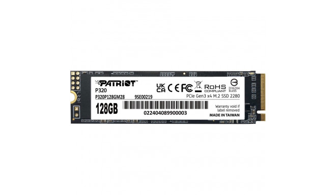 "Patriot 128GB M.2 P320 PCIe 3.0 NVME 1600/1000 PE995"