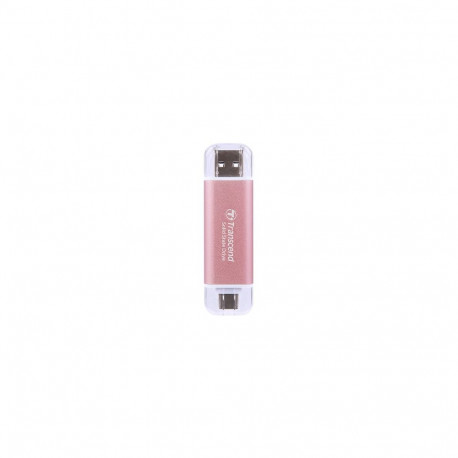 "TRANSCEND ESD310P 512GB External SSD USB 10Gbps Type C/A Pink"
