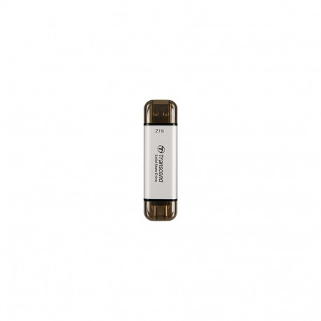 "TRANSCEND ESD310S 2TB External SSD USB 10Gbps Type C/A Silver"