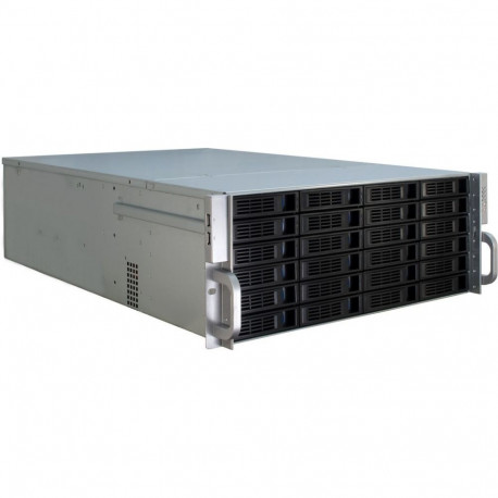 "Inter-Tech 4U-4424 - Rack - Server - Metall - Schwarz - Silber - ATX,EATX,EEB,Mini-ITX,uATX - 4U"