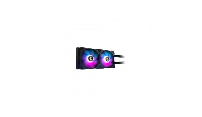 "K Cooler GIGABYTE AORUS WATERFORCE X 280 All-in-one Liquid Cooler with Circular LCD Display Black"