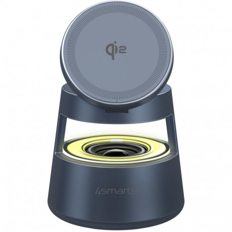 "4smarts Qi2 Ladestation Aura Sound spacegrau"