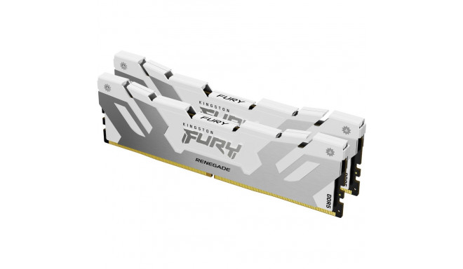 "KINGSTON 32GB 8000MT/s DDR5 CL38 DIMM Kit of 2 FURY Renegade White XMP"