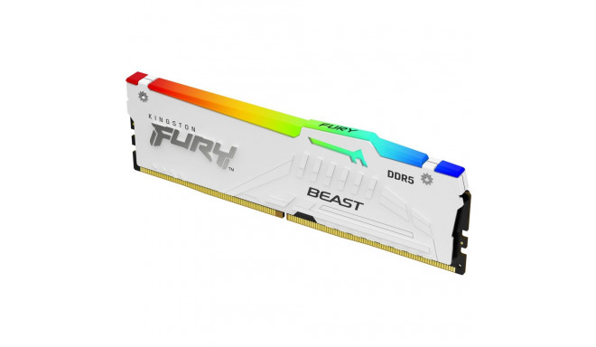 "KINGSTON FURY Beast 16GB DIMM 5200MT/s DDR5 CL40 White RGB XMP"