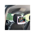 "LENCO DVP-910 9"" DVD-Player + USB & KfZ-Halterung. pink/wei"
