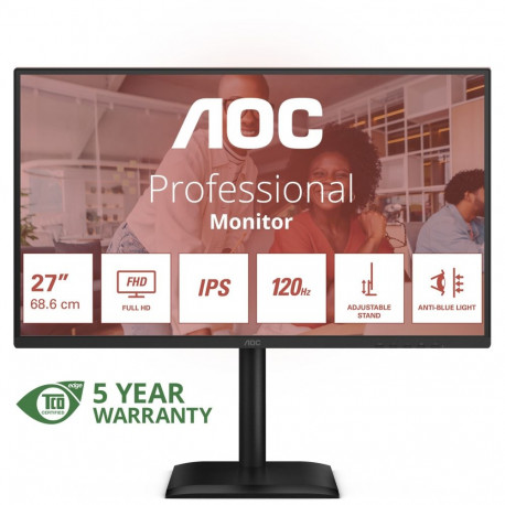 "AOC 68,6cm (27"") 27E4U 16:09 VGA+HDMI+DP+USB IPS black"